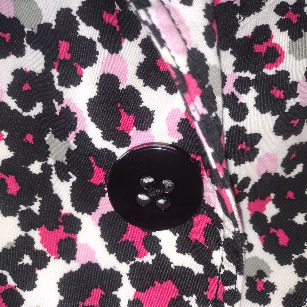Pink Leopard Trench Coat with Belt - Picture 6 of 6